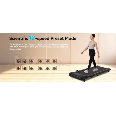 NEW Folding Walking Pad Under Desk Treadmill For Home Office -2.5HP Walking Treadmill With Incline 0.5-7.5MPH 265LBS Capacity Treadmill For Walking Running - Two Ways To Adjust Speed